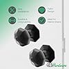 EAI Black Iron Door Knobs - 1 Pair of Cast Iron Antique Octagonal Mortice Knobs #1