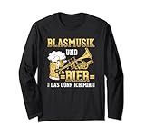Blasmusik und Bier, das gönn ich mir. Dieser lustige Spruch ist perfekt für den Blasmusiker, der das Musizieren in der Blaskapelle mit der Trompete liebt.