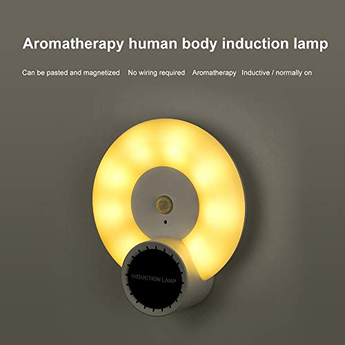 Anself Sensor de movimento Luz de parede Luz noturna com aromaterapia Armário com lâmpada de indução