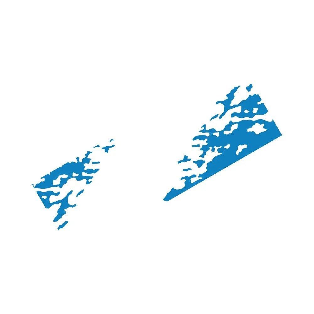 Auto Accessory Car Tail Decoration Auto Decal Sticker Pickup Truck Tailgate(Glossy Blue)