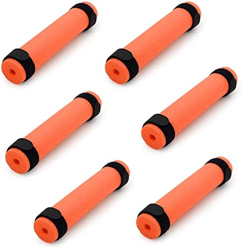 6 Pack Fishing Rod Floats for Kayaking Floaters Poles Propel Paddle Gear Foam Rod Floaties for Boats and Kayaks(Orange)