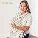 Itzy Ritzy Breastfeeding Boss Multi-Use Cover – A Nursing Cover, Swaddle, Car Seat Cover, Tummy Time Mat & Burp Cloth All in One – Made of Soft Muslin Fabric & Measures 47” x 47” (Checkerboard)