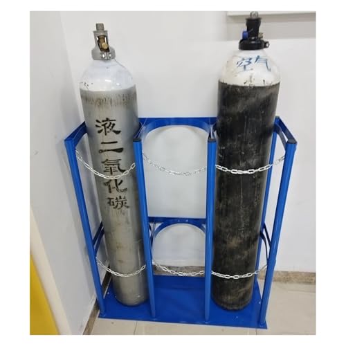 GTHTUHFD Oxygen Storage Rack,Steel Oxygen Cylinder Storage Rack For Factories/Schools/S, Saving Space Gas Cylinder Holder/Oxygen Tank Carrier, Heavy Duty Cylinder Bracket