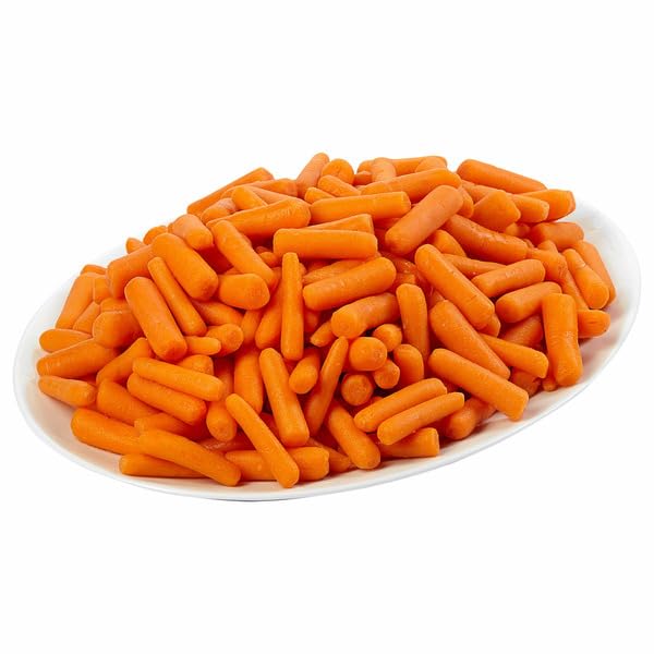 Organic Peeled Carrots USDA Organic Fresh Sweet Crisp Snack Carrots Pre-Washed No Peel Convenient for Lunchboxes Salads Cooking Non-GMO Farm Fresh Bulk Pack, 2 lbs* 2-count TOTAL NET WT [ 64 oz , 4 lb ]