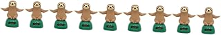 SUPVOX 9 Peças Brinquedos Acessórios Automotivos Brinquedos Interiores Para Dançarinos Solares Brinquedos De Carro Bobblehead Solar Decoração De Carro Balanço Ornamento De Carro