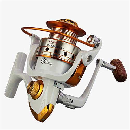 PQXOER Angelrollen Angelrolle, leichte Glatte Bassausrüstung Spinning Casting Left Right Saltwater Freshwater… – Bild 3