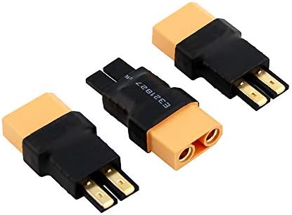 OliRC – Lot De 3 Adaptateurs XT90 Mâle Vers TRX Traxxas Femelle – Câble 12AWG 5 Cm – Pour Batterie RC