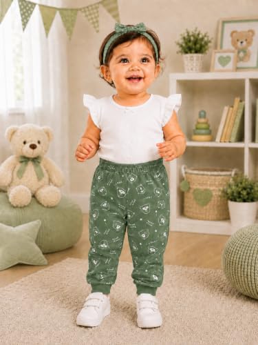 Image of superminis Unisex Baby Cotton Pyjama Set| Elegent Mix Color Printed Bottom Wear for Toddler (Pack of 5)