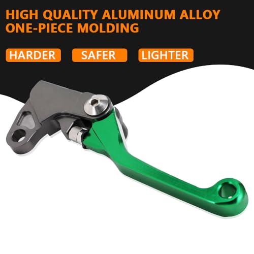 JFG RACING Motorcycle Brake Lever Folding Levers CNC for KLX 110 KLX110 KLX110L 2010-2023 Green by JFG RACING - Image 3