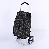 Carrito de la compra plegable, carrito de aluminio ligero con bolsa de almacenamiento para personas mayores, carrito compacto al aire libre para recados y uso diario