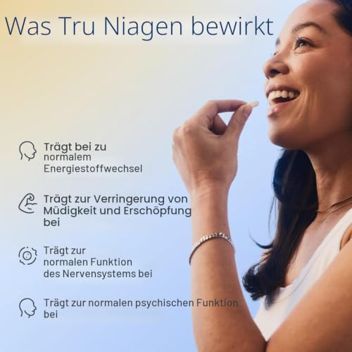 TRU NIAGEN NAD+ Vorstufe Nicotinamid Ribosid 300mg x 90 Vegetarische Kapseln (1 Täglich) Vorrat für 3 Monate, Unabhängig Laborgeprüft mit Zertifikaten, Klinisch Untersucht, Patentierte NAD+ NR Formel