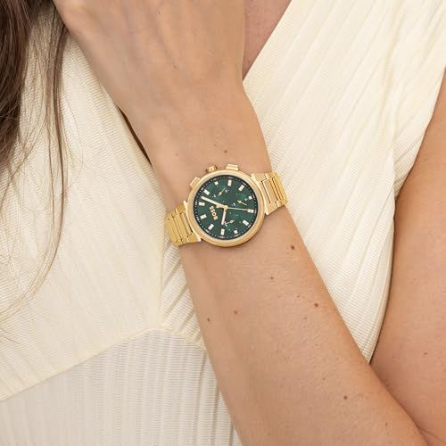 Image of BOSS One Quartz Green Crystal Round Dial Women's Watch - 1502679