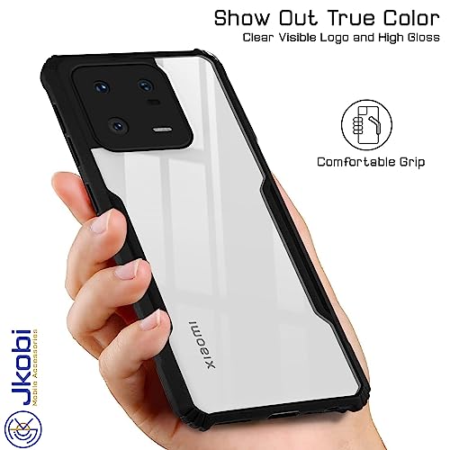 Image of Jkobi Back Cover Case for Xiaomi Mi 13 Pro (Shockproof with Polycarbonate Clear Panel | Professional Black)