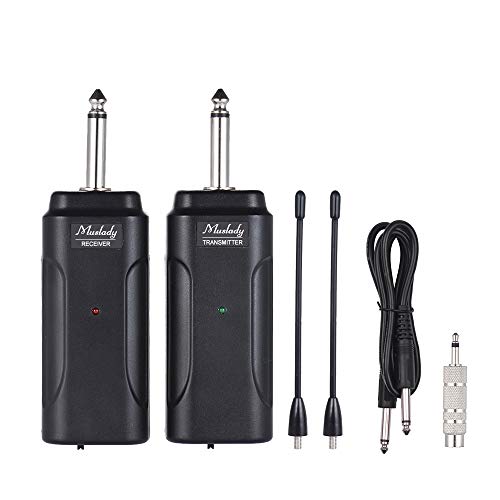 KKmoon Muslady UHF Portátil Sistema de Transmissor de Áudio Sem Fio Transmissor + Receptor 60 M Alca
