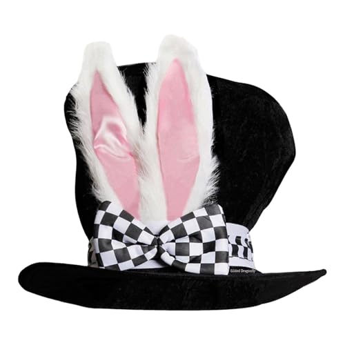 Easter Bunny Fancy Dress Hat For Adults - Chapeau Chapelier fou | Bonnet en velours pour femme, sorcière, Cosplay & World Book Day Costume Accessories