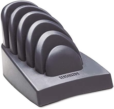 Kensington 62061 Insight Priority Puck Five-Slot Desktop Copyholder, Plastic, Dark Blue/Gray image 3