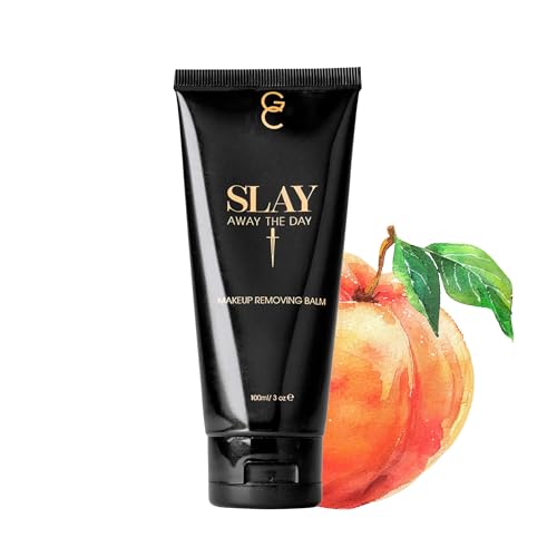 Gerard Cosmetics Slay Away The Day Makeup Melting Balm (Peach), Cleansing Makeup Balm Remover with Coconut Oil & Hydrating Ingredients, Ultra Gentle Cleansing Oil for All Skin Types