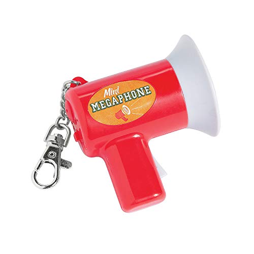 Fun Express - Mini Megaphone Keyring - Apparel Accessories - Key Chains