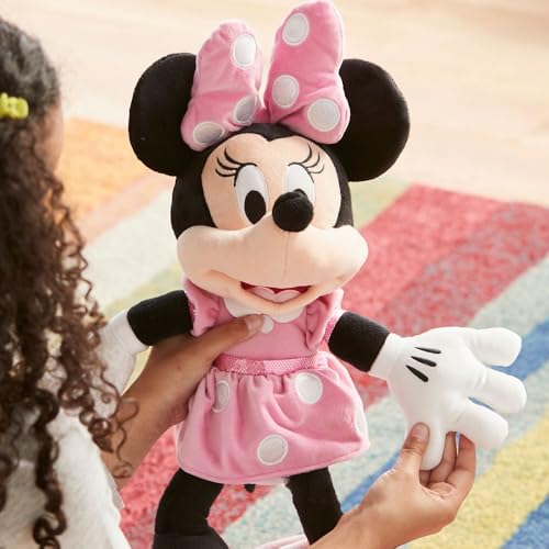 image for Disney Store Official Minnie Mouse Pink Dress Medium Soft Toy for Kids