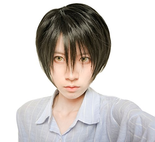 ROLECOS Mens Short Izaya Orihara Durarara Cosplay Wig Black