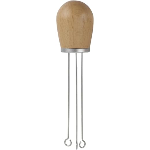 Indydukaan Stainless Steel Coffee Tamper Leveler Needle Type Tool Silver Beech