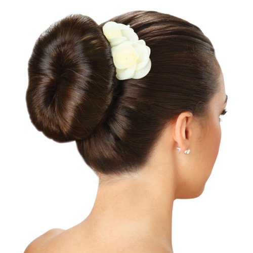 Goldrose Beauty Hair Styling Accessory - 2 Pieces Doughnut Hair Bun Maker and Curler in Small & Large (Black) - Thumbnail 3