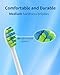 7AM2M AM100/AM105/AM111 Electric Toothbrush Brush Heads x 8 for 7AM2M Electric Toothbrush ONLY (White)