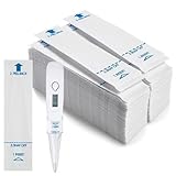 Digital Thermometer Probe Covers, 100 Pcs Disposable Covers, Universal Electronic Thermometer Cover for Home, Health Center, Hospital, Clinic (White)