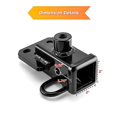 WeiSen 2" Rear Trailer Hitch Receiver Compatible with Dodge Ram 1500 2019-2025 Accessories, Class 3 Tow Hitch Fit Ram 1500 5th Gen (DT) with Factory Class 3 Towing Bumper, No Drilling by WeiSen - Image 2