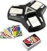 Mattel Games UNO Triple Play Card Game for Family Night with 3 Discard Piles, Lights & Sounds, Special Stealth Mode