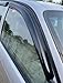 Window Visors Compatible with 1993-1997 Toyota Corolla, Dark Smoke Car Rain Sun Window Shade Guard Visor Smoke by IKON MOTORSPORTS, 1994 1995 1996