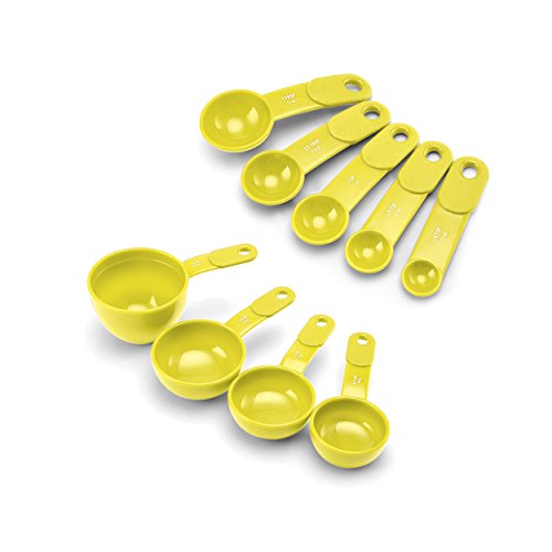 KitchenAid 9-Piece Measuring Cup and Spoon Set, Meyer Lemon