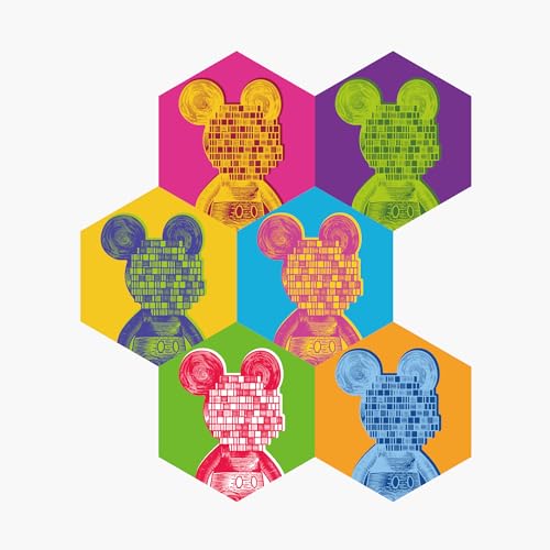Nanoleaf(�i�m���[�t) Mosmark Limited Edition �w�L�T�S�� �X�^�[�^�[�p�b�N 6������ �ȒP��t 1680���F RGBCW�}���`�J���[ �X�}�[�g���C�g �Q�[�~���O���C�g�p�l�� �C���e���A NF042K04-6HXM