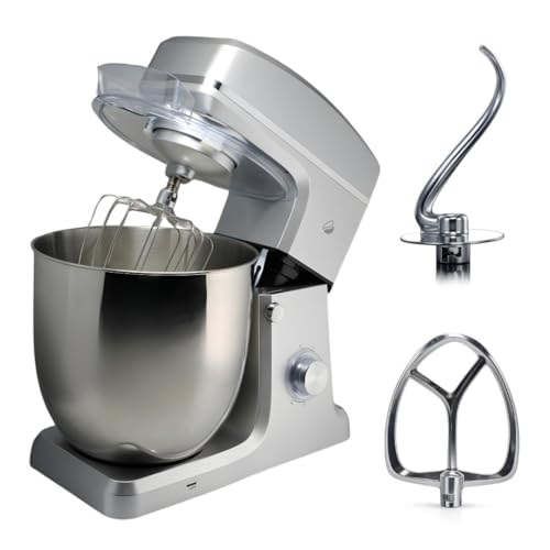 Listado de batidora para masa . 48 Batidora De Pedestal 12 Lt | Bowl Acero Comercial Industrial 60 Hz 127V | Incluye Tazón y Accesorios Para Amasar, Mezclador y Batir | 6 Velocidades