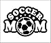Soccer Mom White Decal Sticker Laptop Wall Notebook Car Die-cut White Decal Sticker