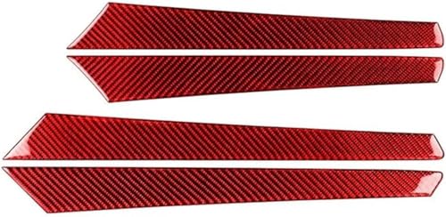 Pegatinas para coche de fibra de carbono roja: tuning interior para Benz Clase C W203 2005-2007