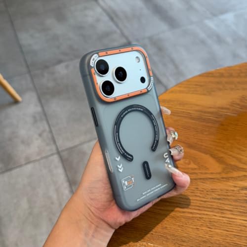 Coque iPhone 17 Pro grise anti-chute pour le quotidien et recharge induction