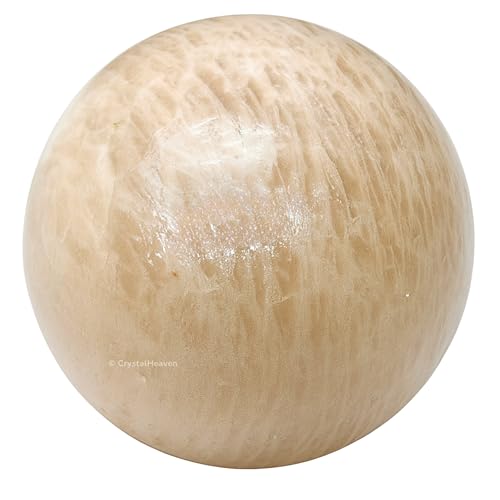 Image of Certified Cream Moonstone Crystal Ball for Meditation - Premium Crystal Vastu Items for Home and Feng Shui Items for Good Luck - Ideal for Pooja Supplies and Spiritual Practices (1.5 inch Inch)