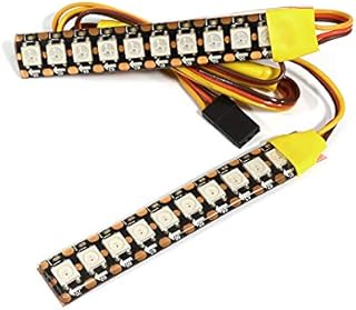Integy RC Model C29940 Multi-Color LED Light 2x80mm On/Off/Flash Pattern Control w/ 20 Modes for RC