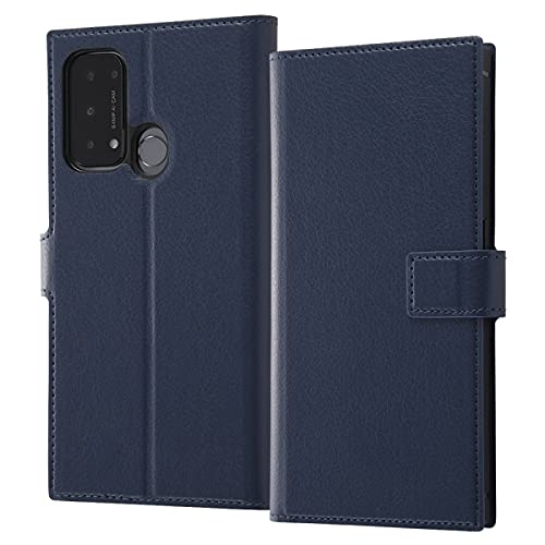 レイアウト OPPO Reno5 A用手帳型 耐衝撃ケース ソフトタイプ マグネット ダークネイビー RT-OPR5ATLC2/DN