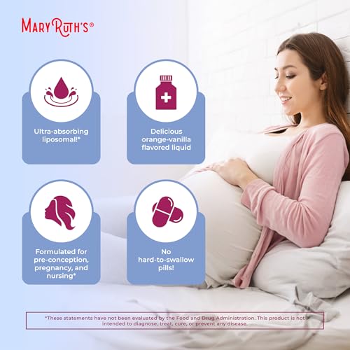 MaryRuth Organics Prenatal & Postnatal Multivitamin for Women | Sugar Free | Formulated for Pre-Conception, Pregnancy & Nursing | Prenatal Vitamins | Vegan | Non-GMO | Gluten Free | 30 Servings - Thumbnail 6