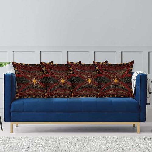 Housse de coussin douce contre canapé terne carrée imprimée salon