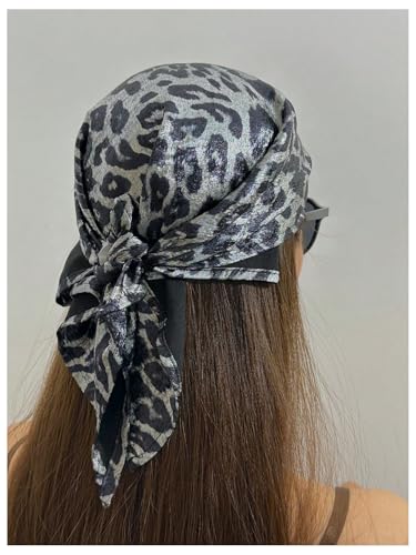 Women’s Graphic Satin Square Scarf Elegant Head Scarves Lightweight Head Band Bandana2