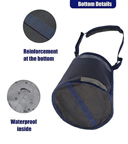Gydoty Horse Feed Bag Grain - Heavy Duty Mesh Feed Bucket With Adjustable Strap,Comfort Neck Pad,Nose Pad And Waterproof Bottom Horse Muzzle Feed Bag(Medium,Pink) #TOP3