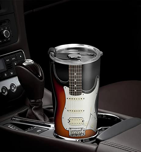 64Hydro 20Oz Guitar Gifts For Men Music Gifts For Men Gifts For Musicians Gifts For Guitar Players Valentines Day Gifts For Him, Electric Guitar Facts Tumbler Cup, Insulated Travel Coffee Mug With Lid #TOP3