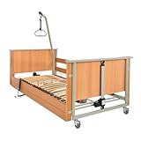 AKS D4 LowEntry Pflegebett Niedrigeinstiegsbett mit Holzleisten