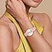 BUREI Women Wrist Watches Fashion Minimalist Analog Leather Quartz Waterproof Watches for Women (Pink, Leather)