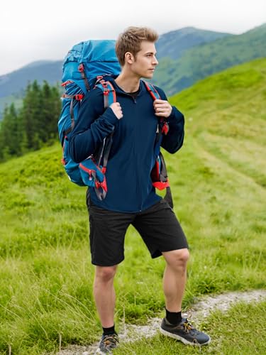 Image of Mens UPF 50+ UV Full Zip Sun Protection Hoodie Jacket With Thumb holes Cooling Lightweight Fishing Hiking Cooling Shirts men