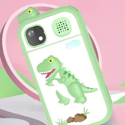 Image of Kids Smartphone Toy with MP3 Music Player Dual Camera for Selfies in-Built Games 2.4 inch Screen 8MP Camera Toys for Boys & Girls (Z-7 Green)