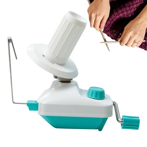 Bobinadora - Enrollador de hilo de lana portátil para el hogar | Accesorios de ganchillo para mitones, juguetes de ganchillo, artículos artesanales de punto, sombreros, bufandas, suéteres